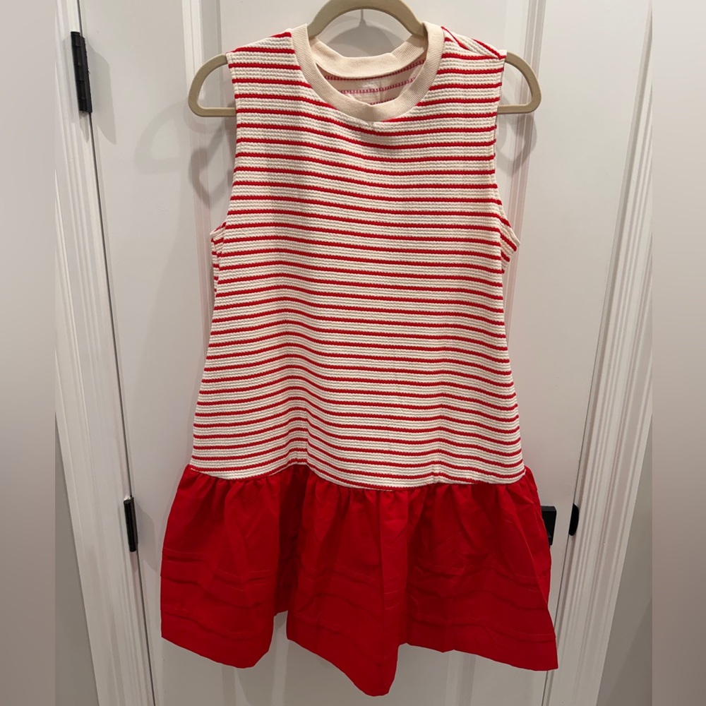 Amazon Red and White Striped Mini Dress